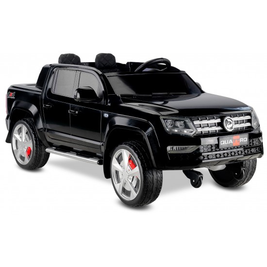Quattro 4X4 Çift Kişilik Kumandalı Akülü Araba Metalik Boya Siyah