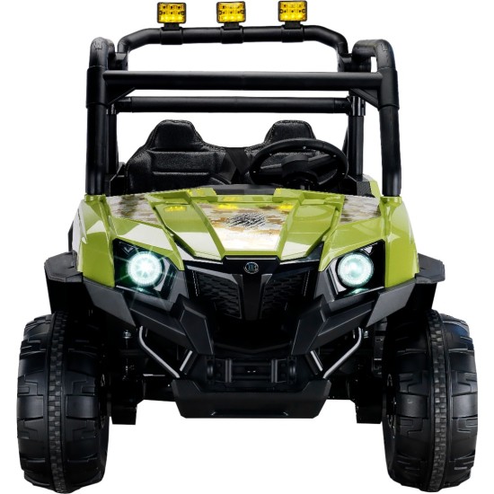 348 UTV Monster 24V 4x4 Çift Kişilik Uzaktan Kumandalı Akülü Araba – 3-8 Yaş , Yeşil