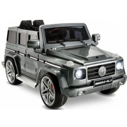 Mercedes 12V G63 Metalik Boya Eva Teker Akülü Araba | Babyhope 439A - Metalik Füme