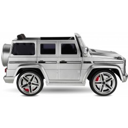 Mercedes 12V G63 Metalik Boya Eva Teker Akülü Araba | Babyhope 439A - Metalik Gri