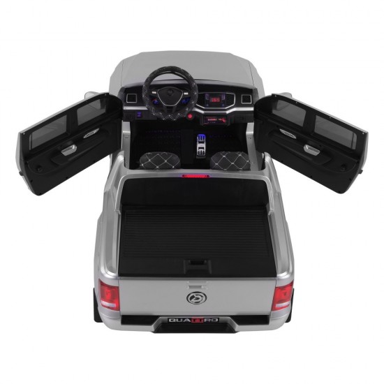 Quattro 4X4 Çift Kişilik 24 Volt Akülü Araba Metalik Boya Gri Quattro 4X4 Çift Kişilik 24 Volt Akülü Araba Metalik Boya Gri