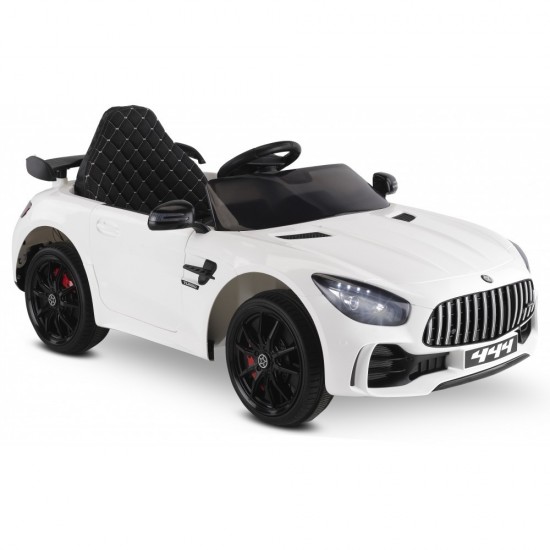 Babyhope 444 GTR Akülü Araba 12V – Uzaktan Kumandalı, 1-4 Yaş Çocuk Arabası - BEYAZ