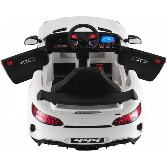 Babyhope 444 GTR Akülü Araba 12V – Uzaktan Kumandalı, 1-4 Yaş Çocuk Arabası - BEYAZ