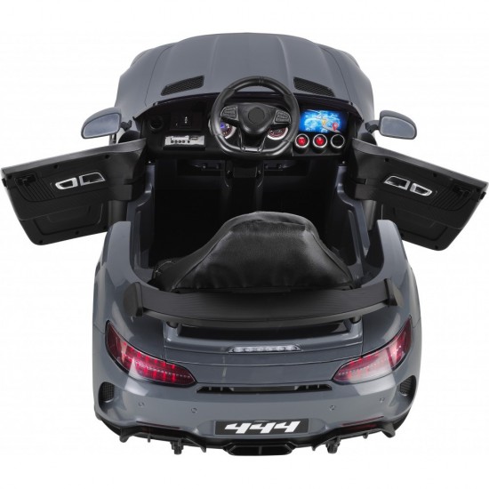 Babyhope 444 GTR Akülü Araba 12V – Uzaktan Kumandalı, 1-4 Yaş Çocuk Arabası - ANTRASİT