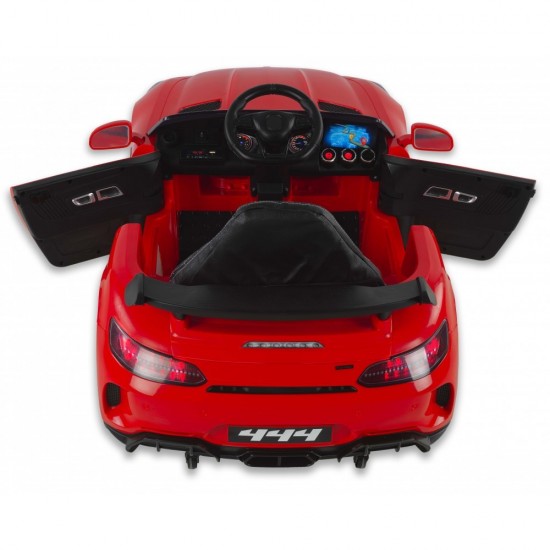 Babyhope 444 GTR Akülü Araba 12V – Uzaktan Kumandalı, 1-4 Yaş Çocuk Arabası - ANTRASİT