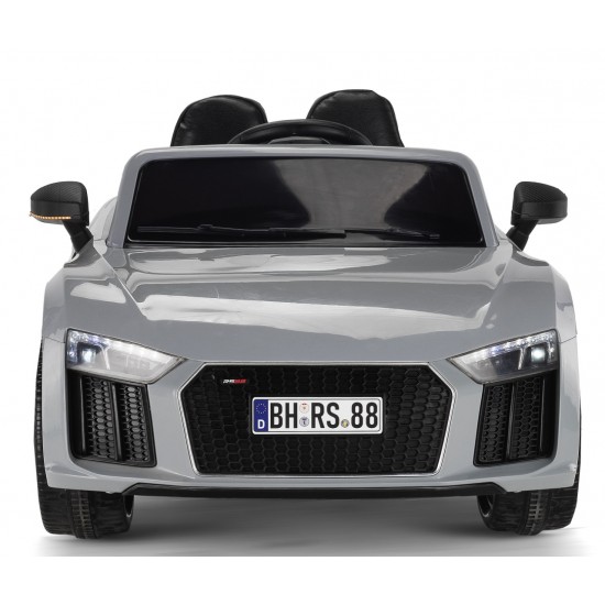 Audi RS 12V Uzaktan Kumandalı Çift Motorlu Akülü Yarış Arabası - Gri