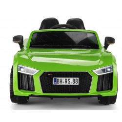 Audi RS 12V Uzaktan Kumandalı Çift Motorlu Akülü Yarış Arabası - Yeşil