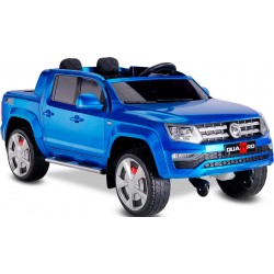 Quattro 4X4 Çift Kişilik Kumandalı Akülü Araba Metalik Boya - Mavi