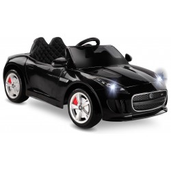 Babyhope Jaguar Akülü Araba 12V – Özel Eva Teker - Uzaktan Kumandalı, 1-4 Yaş Çocuk Arabası - SİYAH