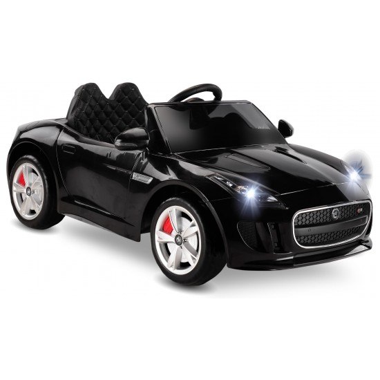 Babyhope Jaguar Akülü Araba 12V – Özel Eva Teker - Uzaktan Kumandalı, 1-4 Yaş Çocuk Arabası - SİYAH
