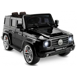 Mercedes 12V G63 Metalik Boya Eva Teker Akülü Araba | Babyhope 439A - Metalik Siyah