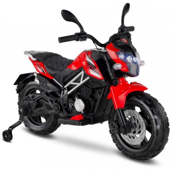 Motocross 12 Volt Akülü Çocuk Motoru (3-8 Yaş) - Kırmızı