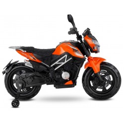 Motocross 12 Volt Akülü Çocuk Motoru (3-8 Yaş) - Turuncu