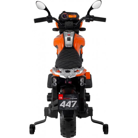Motocross 12 Volt Akülü Çocuk Motoru (3-8 Yaş) - Turuncu