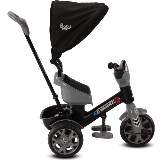 Bobo Speed Ebeveyn Kontrollü Çocuk Bisikleti (Gri)