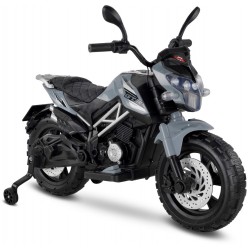 Motocross 12 Volt Akülü Çocuk Motoru (3-8 Yaş) - Gri