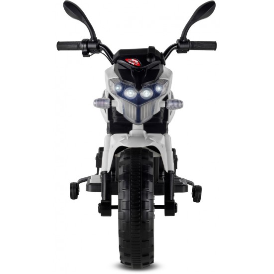 Motocross 12 Volt Akülü Çocuk Motoru (3-8 Yaş) - Beyaz