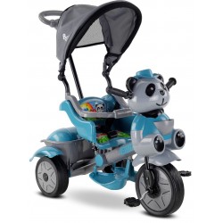 Little Panda 3 Tekerli Ebeveyn Kontrollü Çocuk Bisikleti - Pastel Mavi