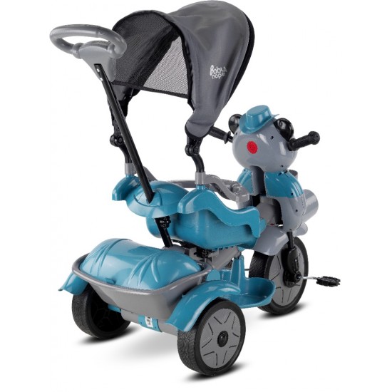 Little Panda 3 Tekerli Ebeveyn Kontrollü Çocuk Bisikleti - Pastel Mavi
