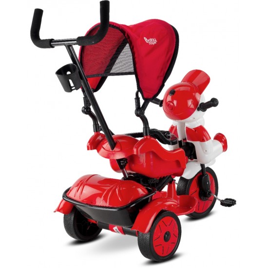 Yupi 3 Tekerli Ebeveyn Kontrollü Çocuk Bisikleti - Kırmızı