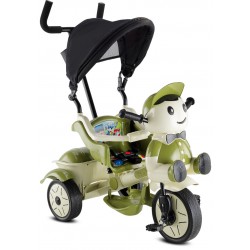 Yupi 3 Tekerli Ebeveyn Kontrollü Çocuk Bisikleti - Yeşil-Bej