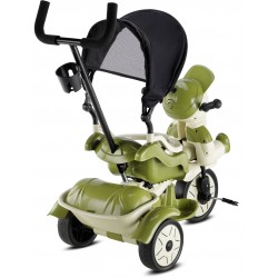 Yupi 3 Tekerli Ebeveyn Kontrollü Çocuk Bisikleti - Yeşil-Bej