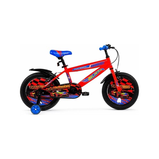Fastwheel 16 Jant Çantalı Çocuk Bisikleti – 4-7 Yaş, Turuncu / Mavi Renk Seçeneği