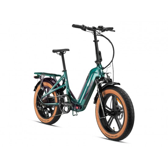 Kron Loop Coaster 2026 Elektrikli Bisiklet | Samsung Batarya & Hidrolik Fren Yeşil 