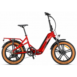 Kron Loop Coaster 2026 Elektrikli Bisiklet | Samsung Batarya & Hidrolik Fren Kırmızı