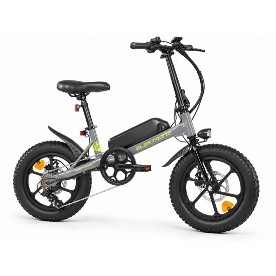 Kron Elektrone Minivolt 16 Jant Elektrikli Bisiklet - Gaz Kollu - Shimano 7 Vites - Nardo Gri
