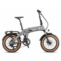 2026 Kron Loop Armour Hidrolik Fren | Gaz Kolu | 350W Elektrikli Bisiklet Gri