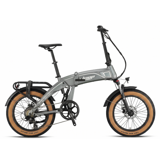 2026 Kron Loop Armour Hidrolik Fren | Gaz Kolu | 350W Elektrikli Bisiklet Gri