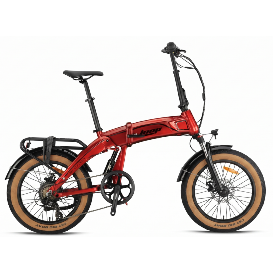 2026 Kron Loop Armour Hidrolik Fren | Gaz Kolu | 350W Elektrikli Bisiklet Kırmızı