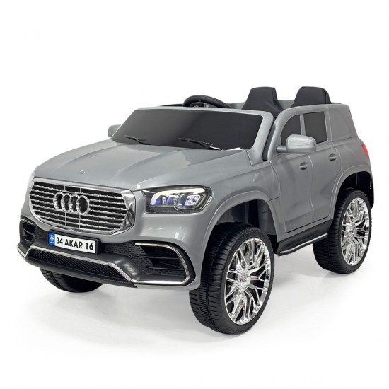 Audi 12V Kumandalı Akülü Jeep | Gri