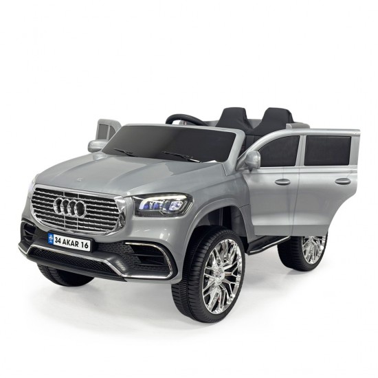 Audi 12V Kumandalı Akülü Jeep | Gri