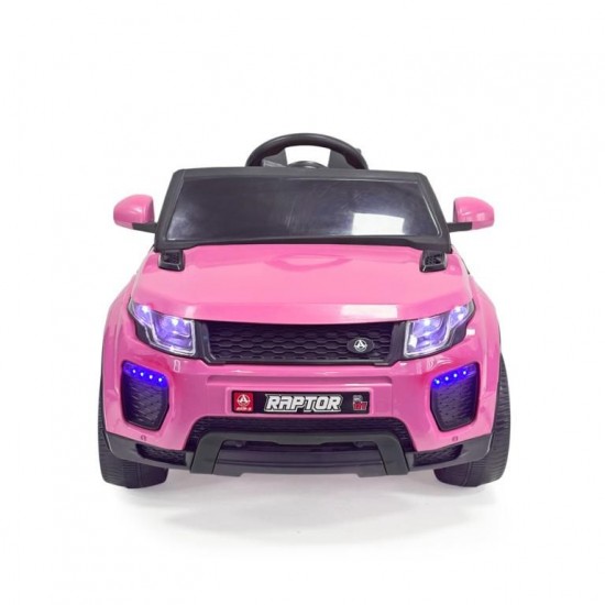 Raptor 12V Uzaktan Kumandalı Çift Motorlu Akülü Araba | Pembe