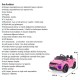 Raptor 12V Uzaktan Kumandalı Çift Motorlu Akülü Araba | Pembe