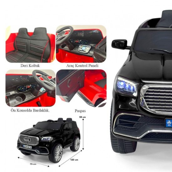 Akar Admire GT 12V Kumandalı Akülü Araba Siyah