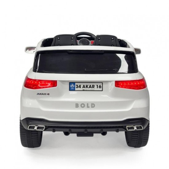 Akar Bold GT 12V Kumandalı Akülü Araba Beyaz