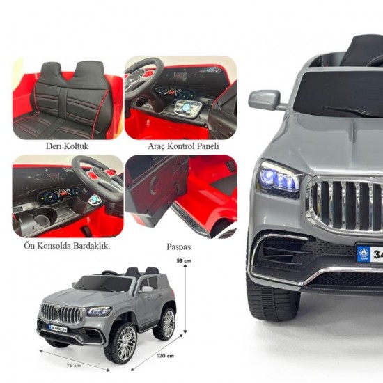 Akar Bold GT 12V Kumandalı Akülü Araba Gri