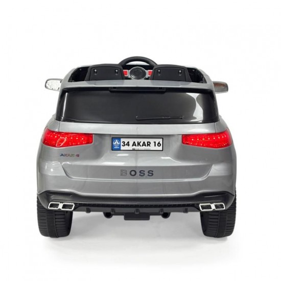 Akar Boss GT 12V Kumandalı Akülü Araba Gri