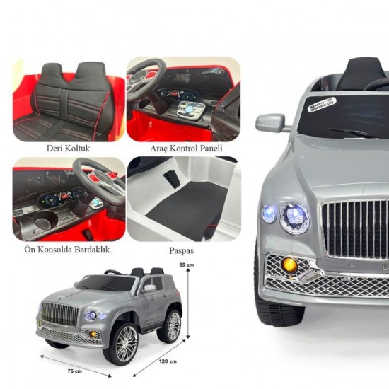 Akar Boss GT 12V Kumandalı Akülü Araba Gri