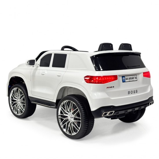 Akar Boss GT 12V Kumandalı Akülü Araba Beyaz