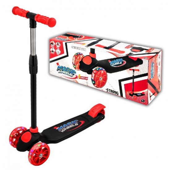 Magic Wheels Işıklı Scooter Kırmızı