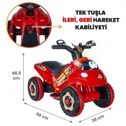 Akülü 6V Mini Atv 1-4 Yaş Müzikli & Işıklı
