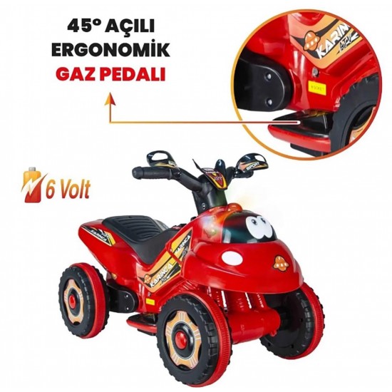 Akülü 6V Mini Atv 1-4 Yaş Müzikli & Işıklı