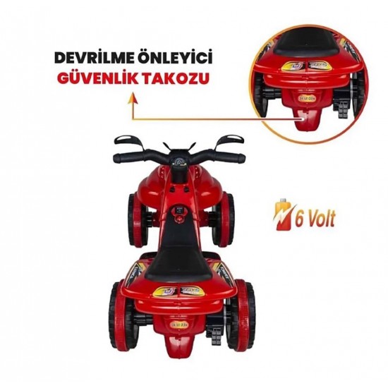 Akülü 6V Mini Atv 1-4 Yaş Müzikli & Işıklı