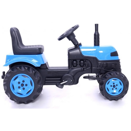 Römorklu & Pedallı Traktör Çocuk Traktörü Mavi Römorklu & Pedallı Traktör Çocuk Traktörü Mavi