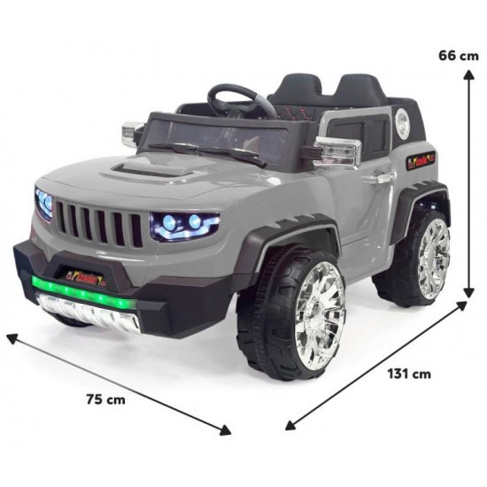 İznik 4x2 Kumandalı 50 KG Kapasiteli Akülü Jeep | Gri