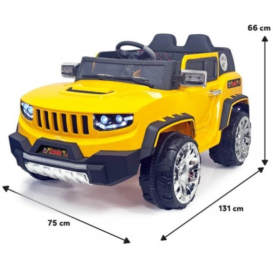 İznik 4x2 Kumandalı 50 KG Kapasiteli Akülü Jeep | Sarı